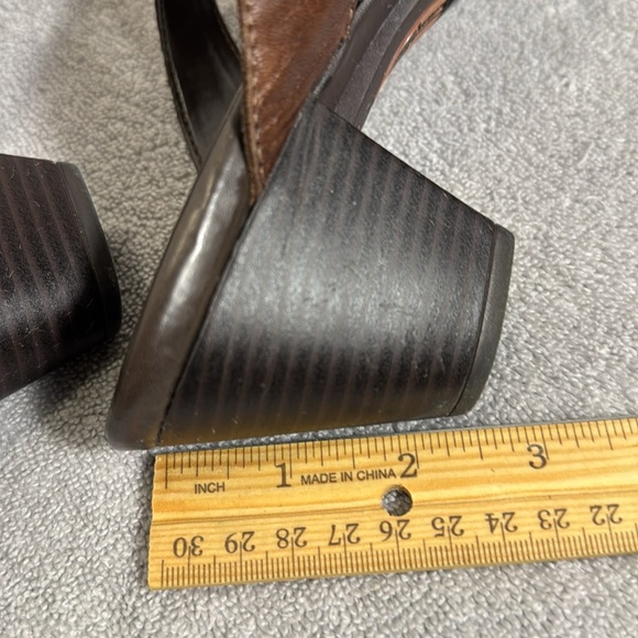 Earth Spirit sandals Melany Dark Brown Leather Sandals women’s size 10 slip on - Picture 9 of 12